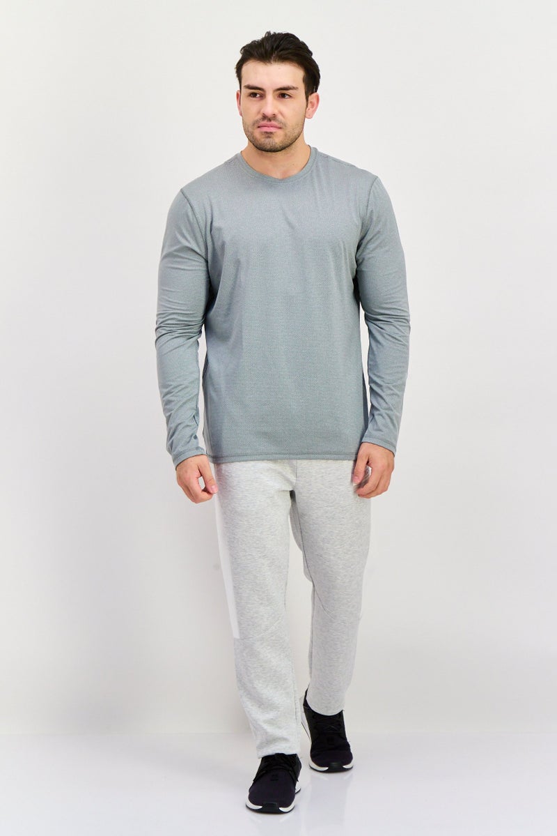 90 Degree By Reflex قميص رياضي للرجال بأكمام طويلة مناسب في الهواء الطلق، رمادي - Image 2